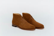 ypsons chukka boots homme veau velours caramel vue de biais