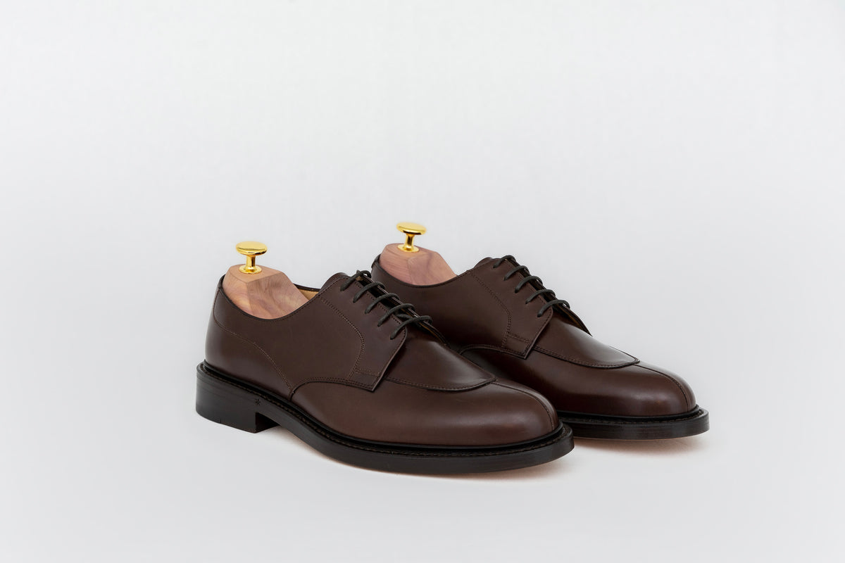 Derby mi-chasse Cuir chocolat