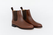 ypsons chelsea boots homme cuir marron vue de biais