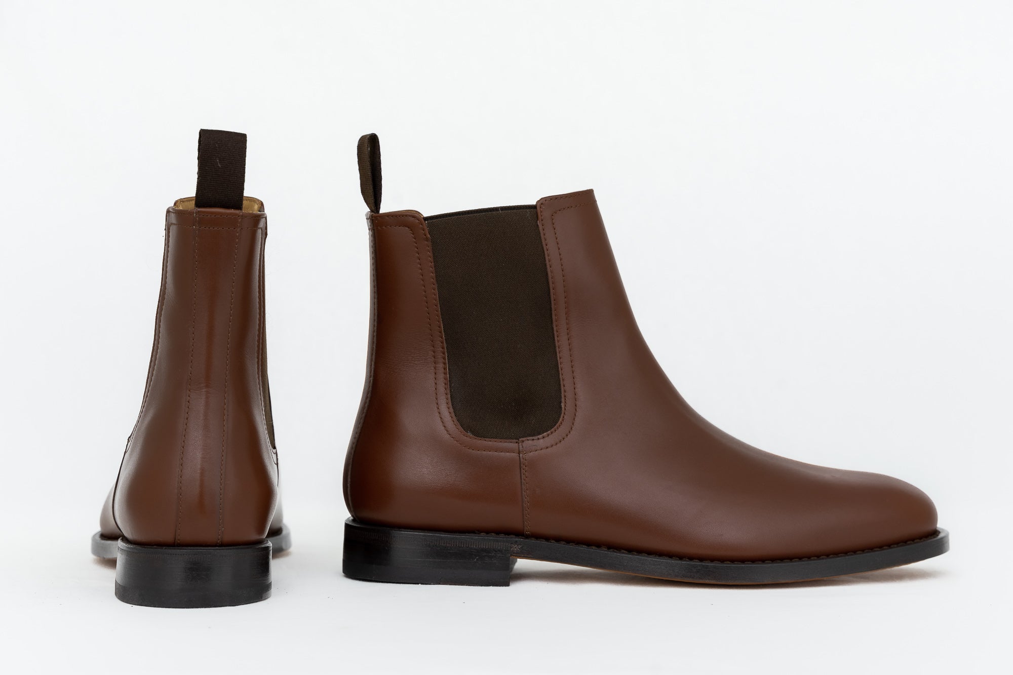 ypsons chelsea boots homme cuir marron vue de profil