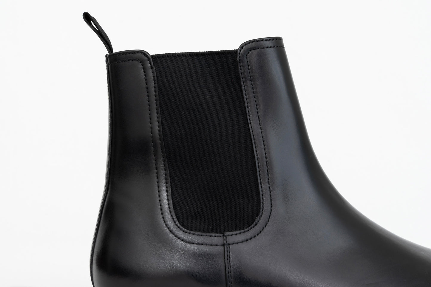 ypsons chelsea boots homme cuir noir vue zoom