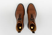 ypsons wild boots homme cuir graine marron vue dessus