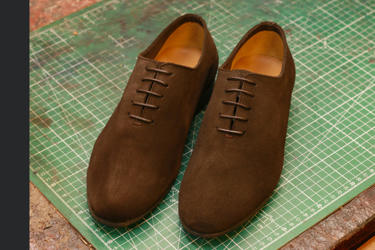 San non doublée Richelieu san homme veau velours marron non doublé