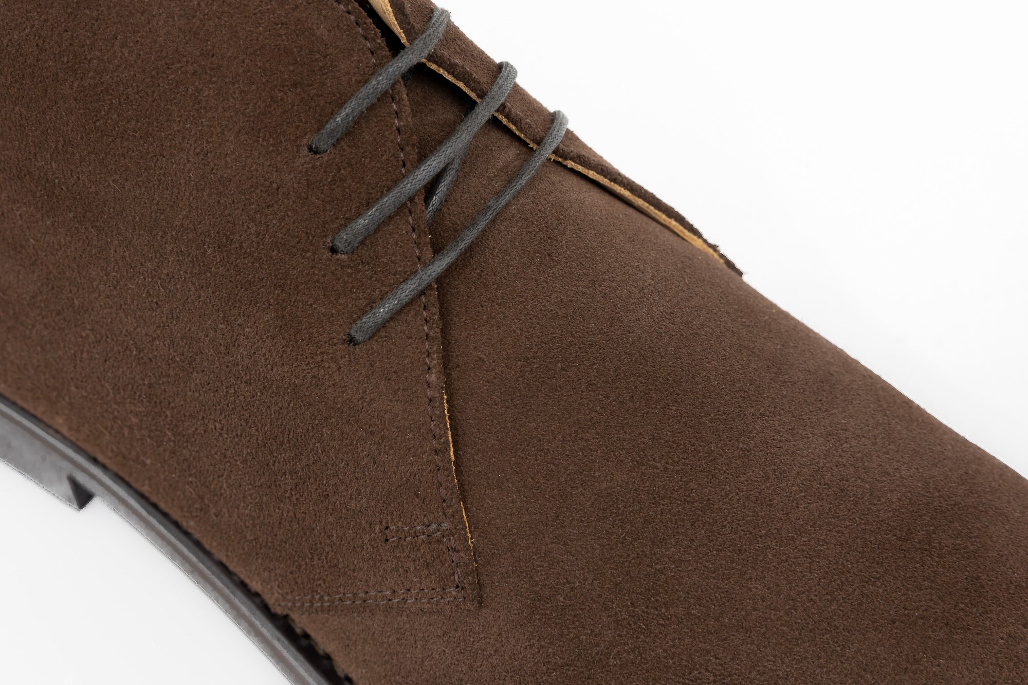 ypsons chukka boots homme veau velours marron semelle gomme vue zoom