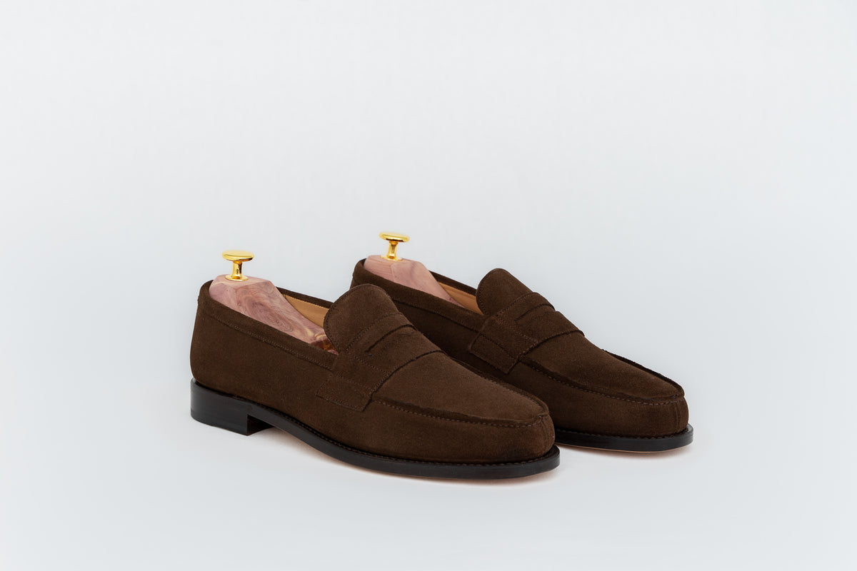 Oxford Veau velours marron